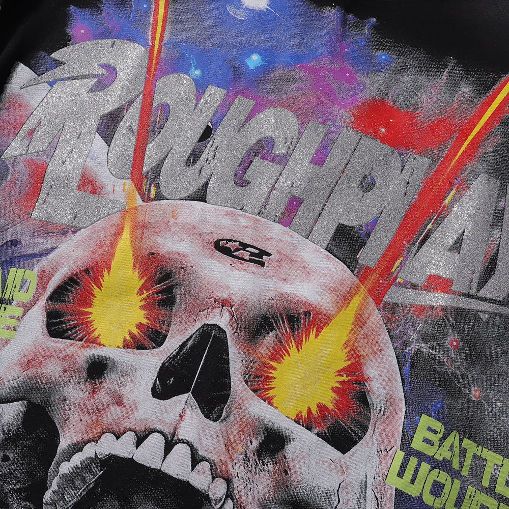 Rough Play Power Skull Long-Sleeve T-Shirt — detail