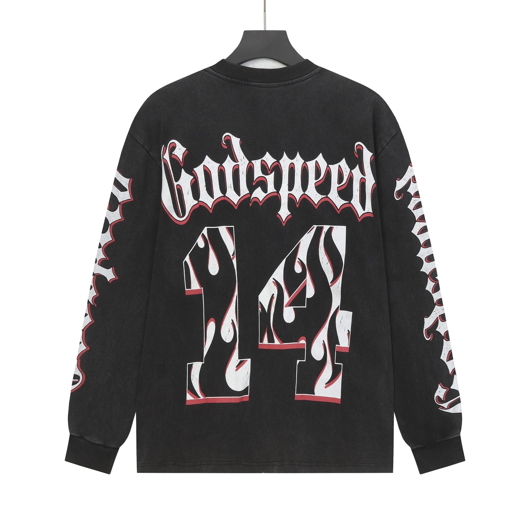 Godspeed Baseball Graphic Long-Sleeve T-Shirt — back