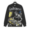 Godspeed Washed Black Rock Graphic Long-Sleeve T-Shirt — hero