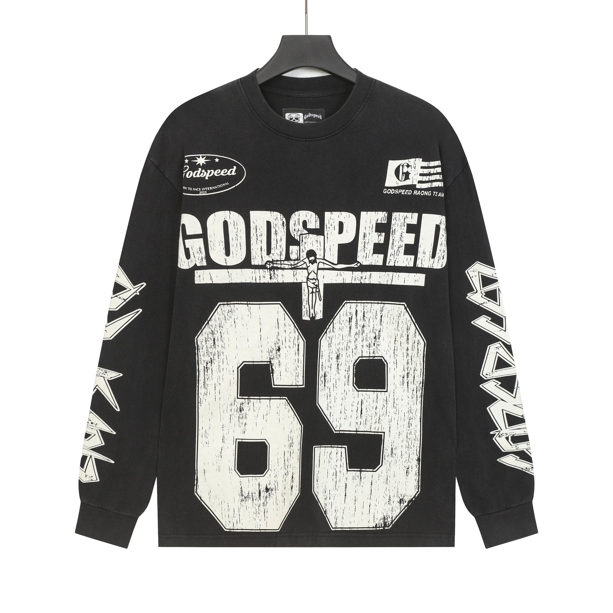 Godspeed 69 Racing Graphic Long-Sleeve T-Shirt — hero