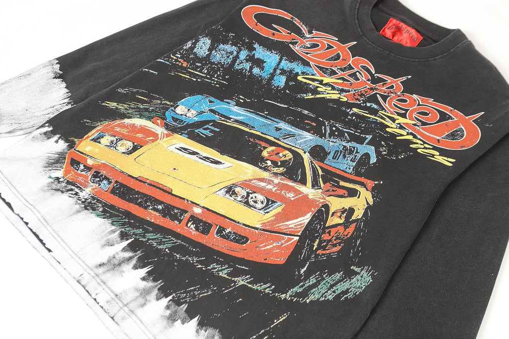 Godspeed Cup Series Racing Graphic Long-Sleeve T-Shirt — detail