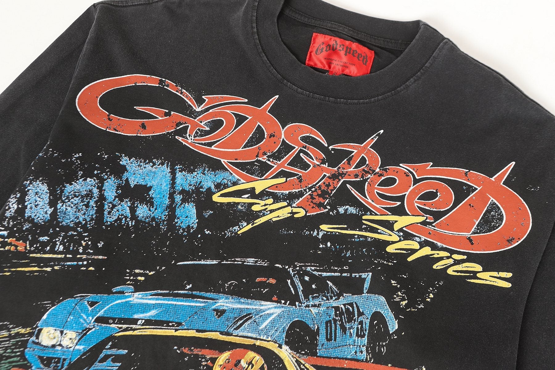 Godspeed Cup Series Racing Graphic Long-Sleeve T-Shirt — detail