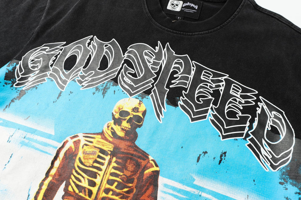 Godspeed Desert Skeleton Graphic Short-Sleeve T-Shirt — detail