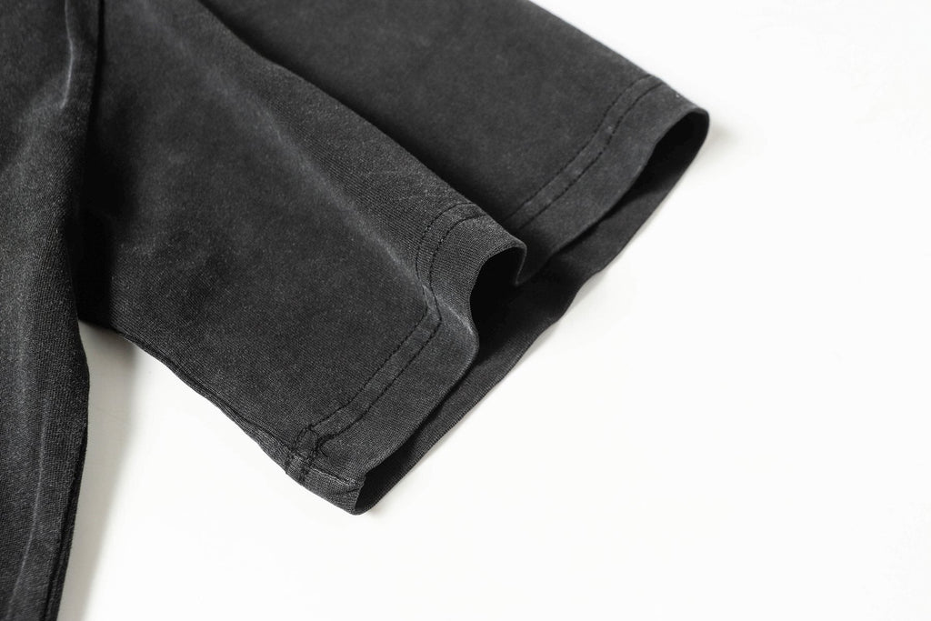 Godspeed Out of Many One Washed Black Graphic T-Shirt — detail