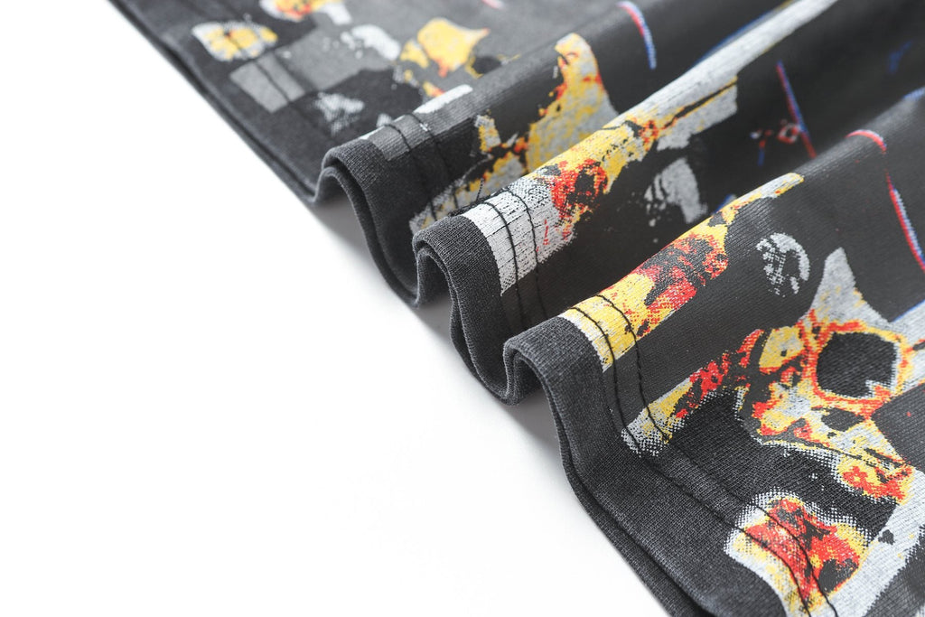 Godspeed Washed Black Rock Graphic T-Shirt — detail