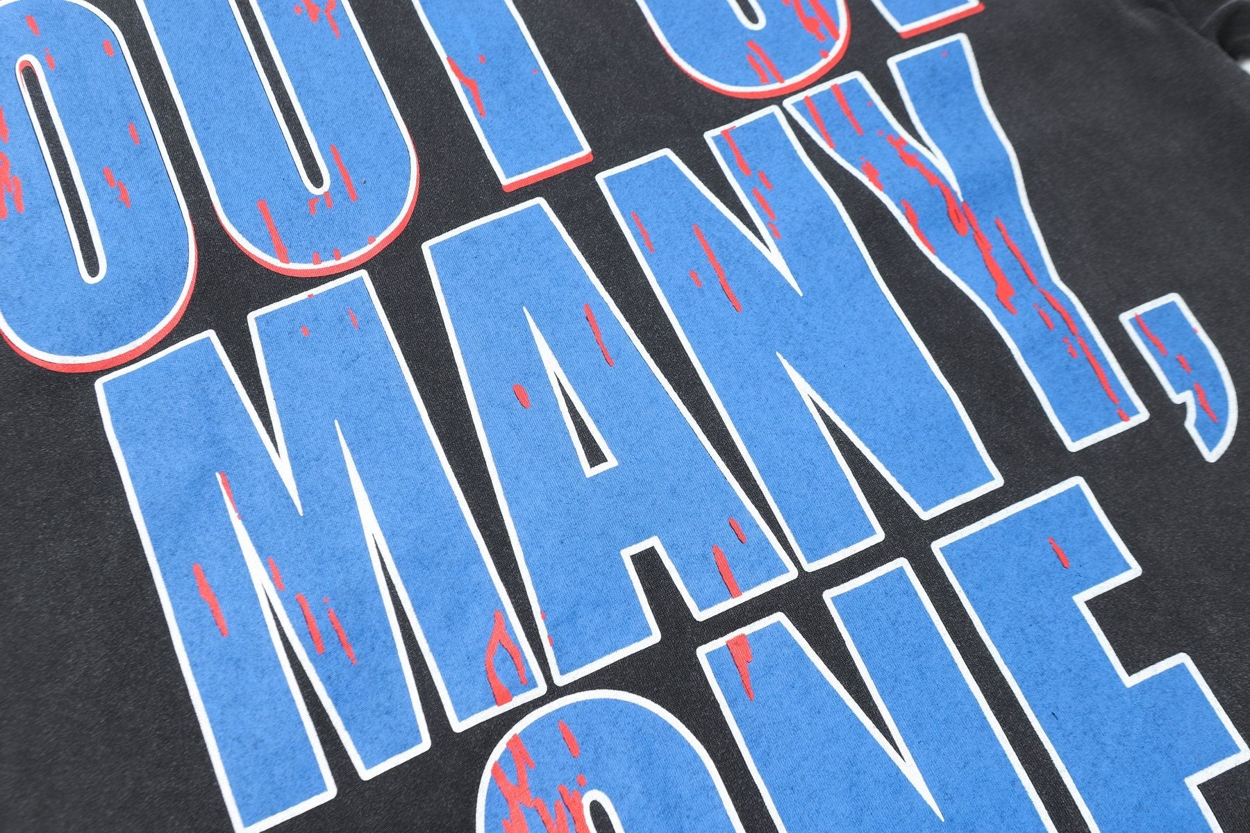 Godspeed Washed Black Rock Graphic T-Shirt — detail