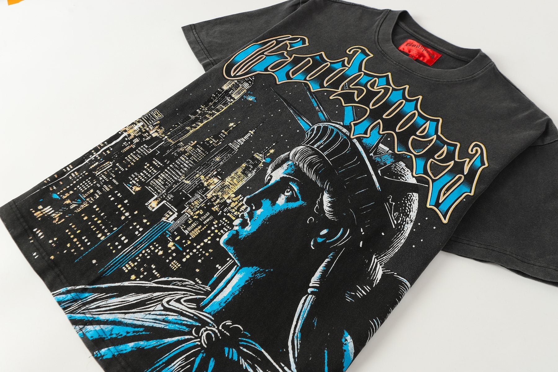 Godspeed Scary Nights Statue of Liberty Graphic T-Shirt — front