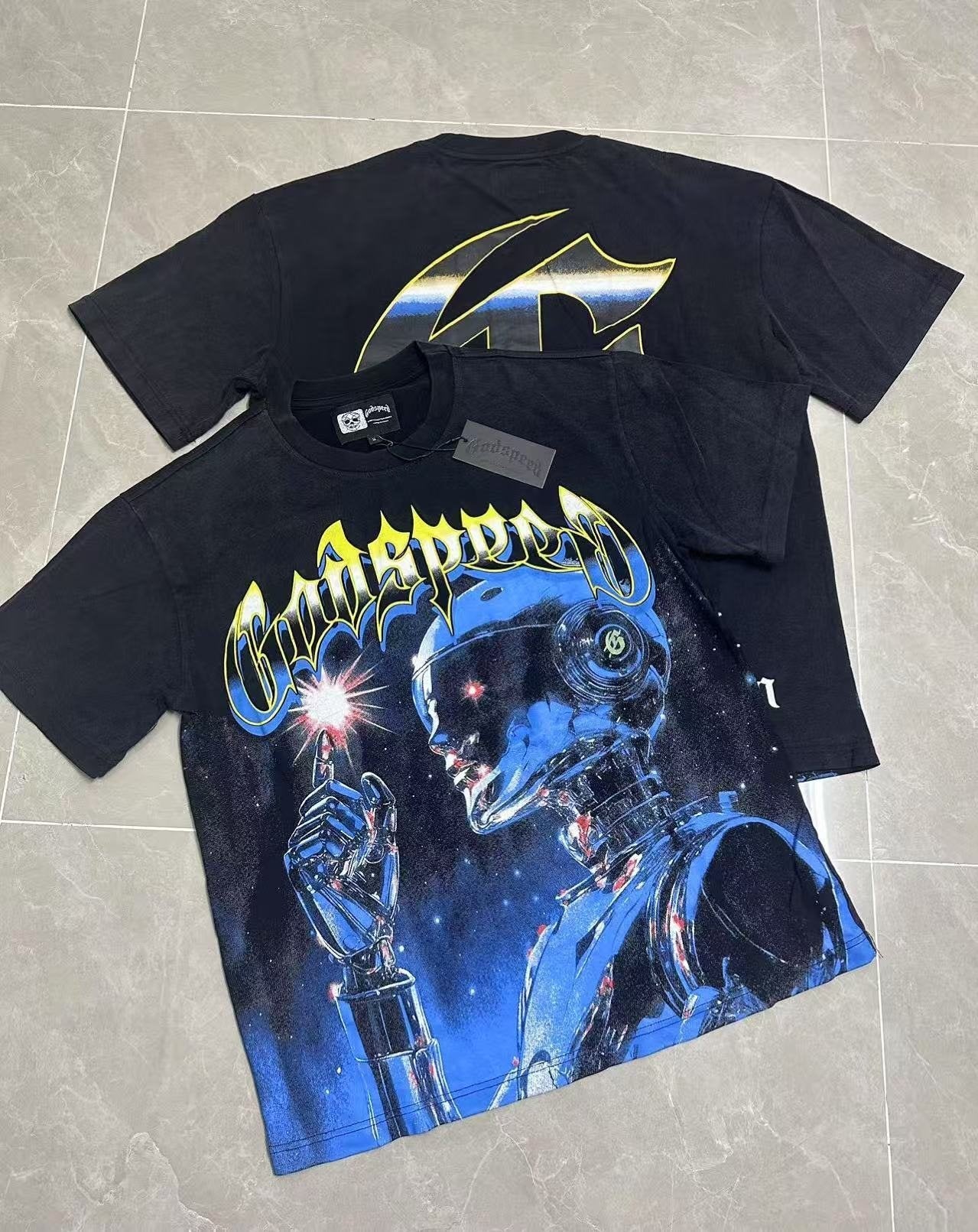 Godspeed Cyber Robot Graphic T-Shirt — context