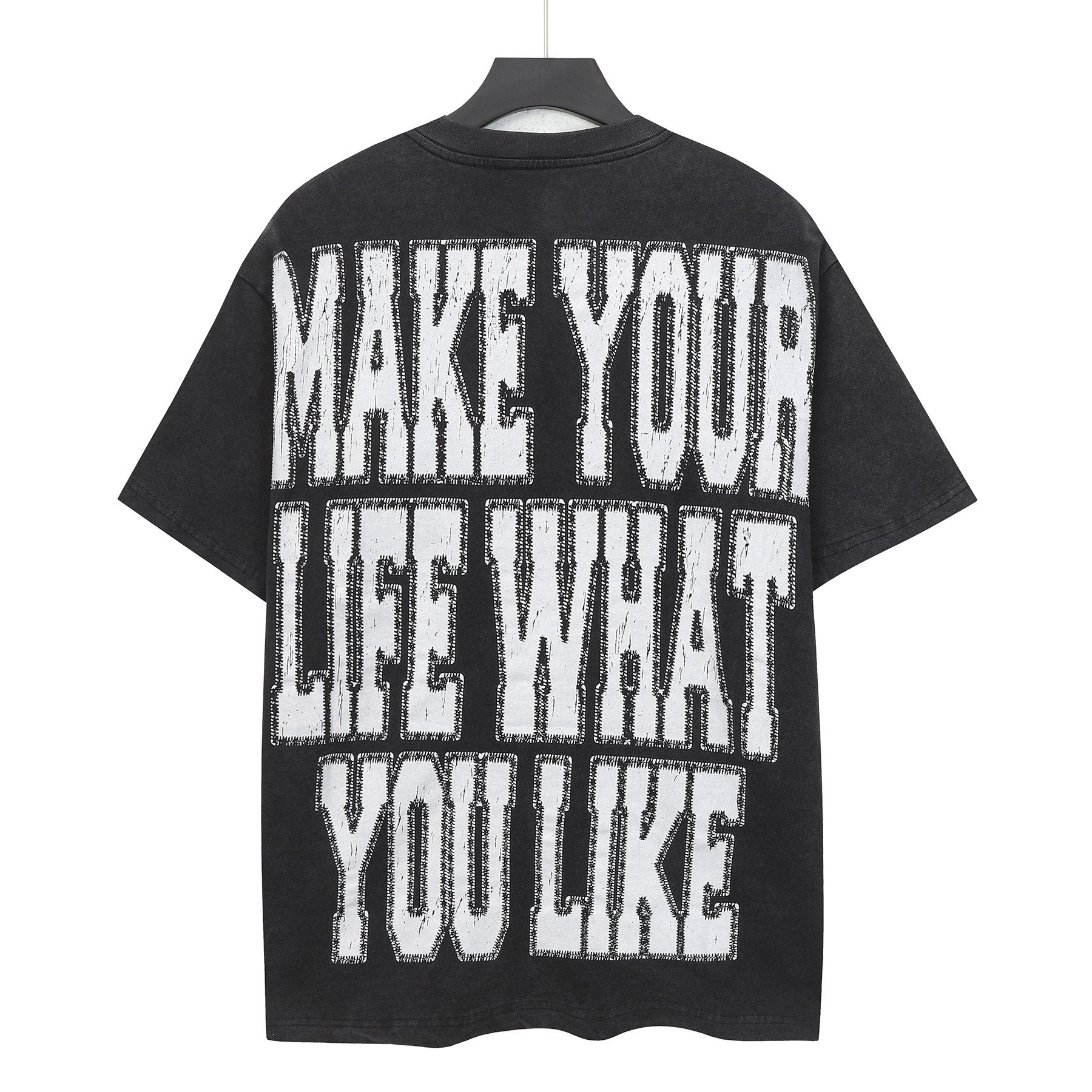 Godspeed Skeleton Graffiti Graphic T-Shirt — back