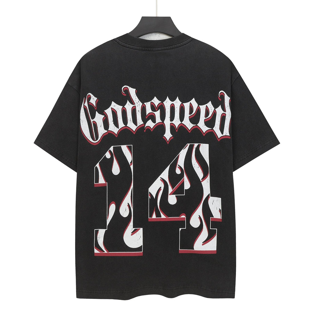 Godspeed Padres 14 Baseball Graphic T-Shirt — back