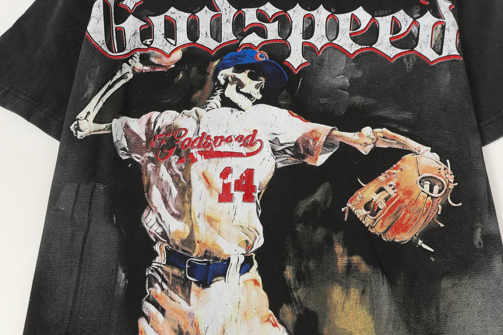 Godspeed Padres 14 Baseball Graphic T-Shirt — detail