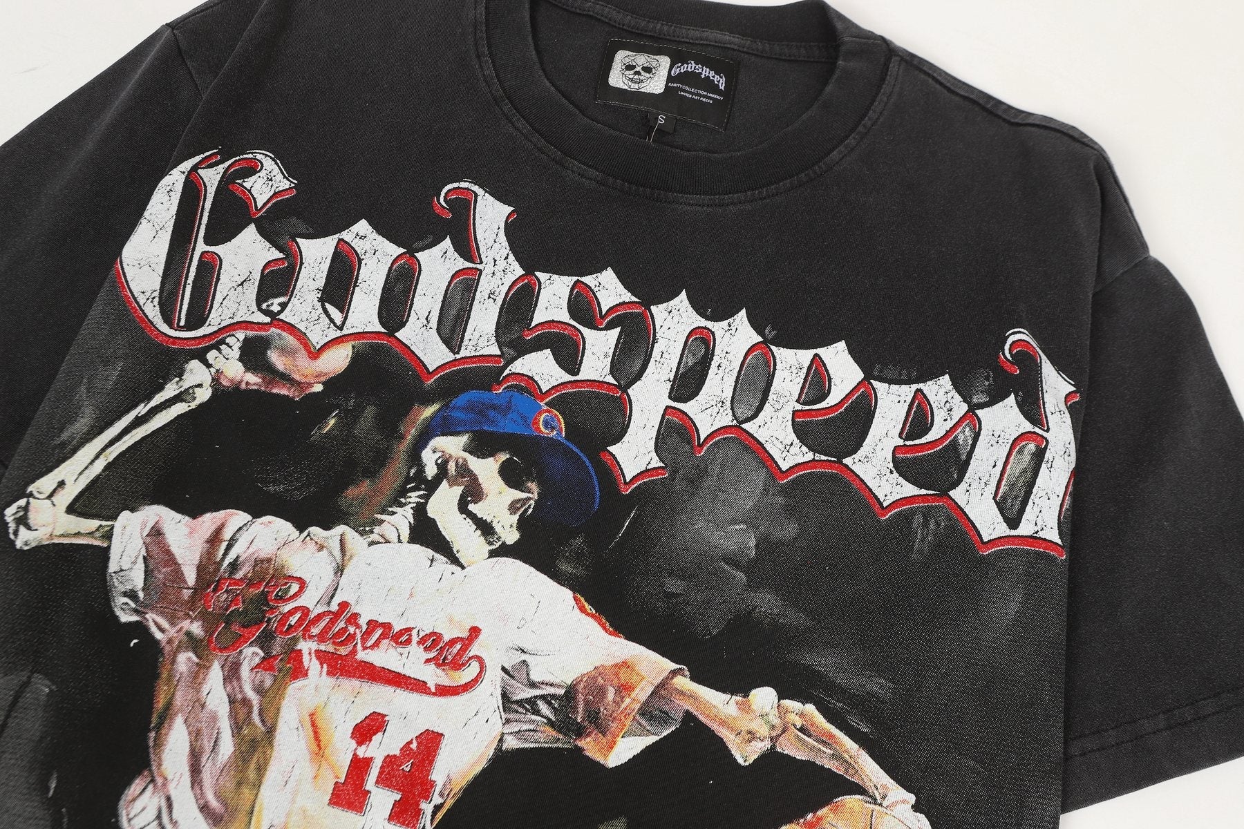 Godspeed Padres 14 Baseball Graphic T-Shirt — detail