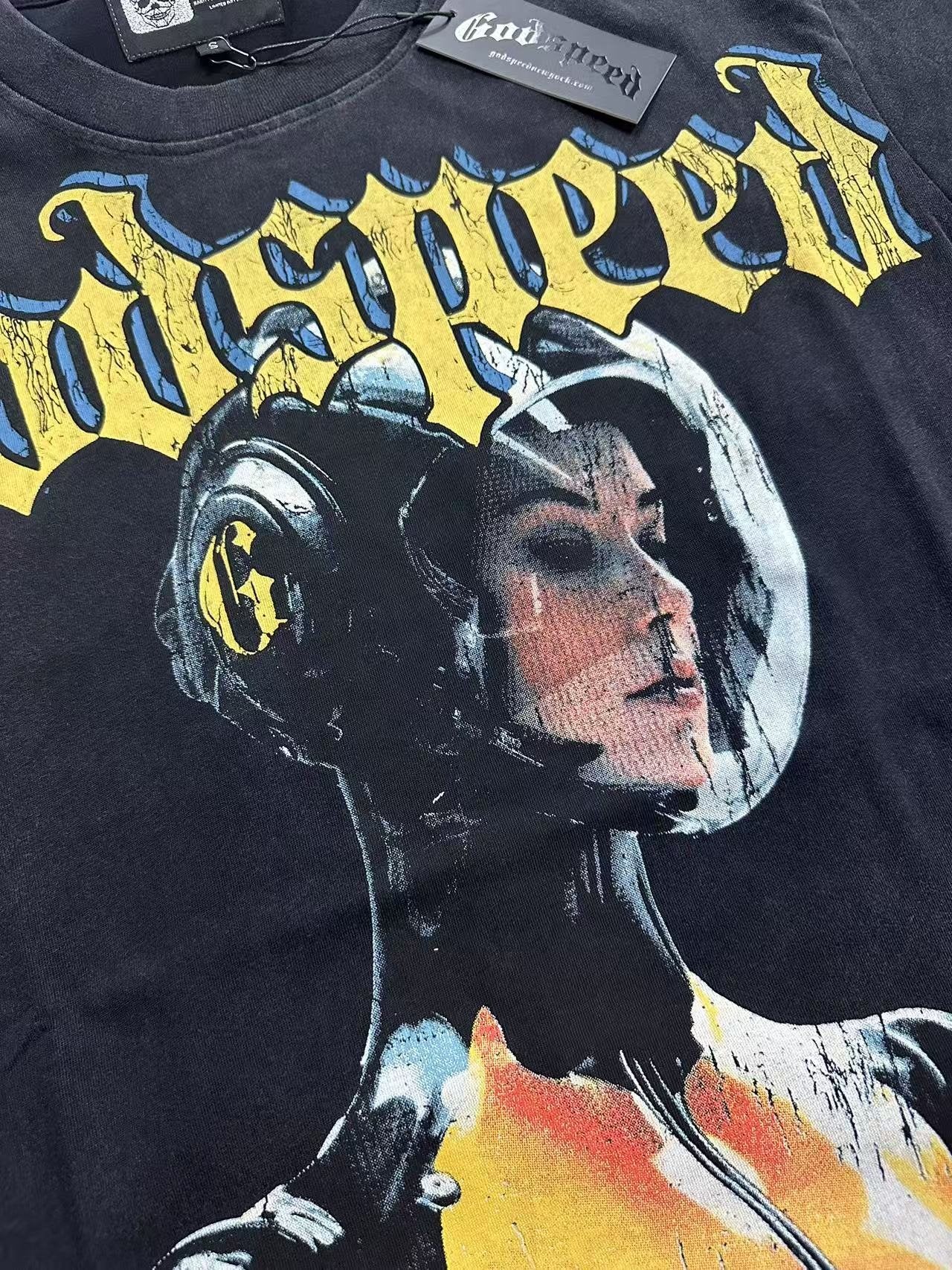 Godspeed Illusion of Divided Imagination Graphic T-Shirt — detail
