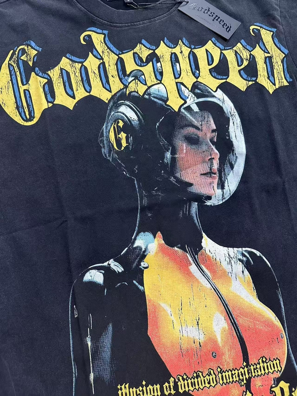 Godspeed Illusion of Divided Imagination Graphic T-Shirt — detail