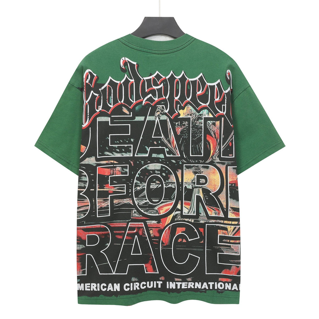 Godspeed Racing Skull Graphic T-Shirt — back