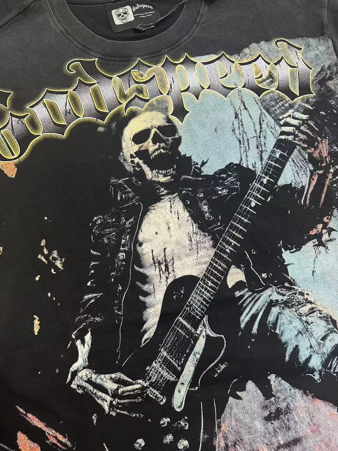Godspeed Death Before Dishonor Graphic T-Shirt — detail