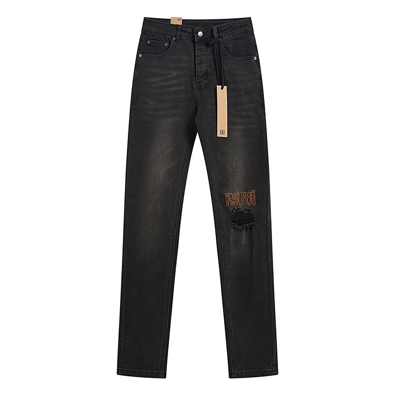 Ksubi Royalty Heroism Slim Tapered Black Jeans — front