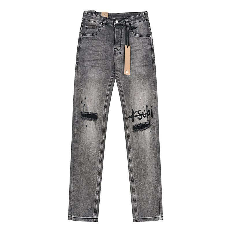 Ksubi Royalty Heroism Gray Wash Slim Jeans — hero