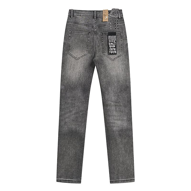 Ksubi Royalty Heroism Gray Wash Slim Jeans — back