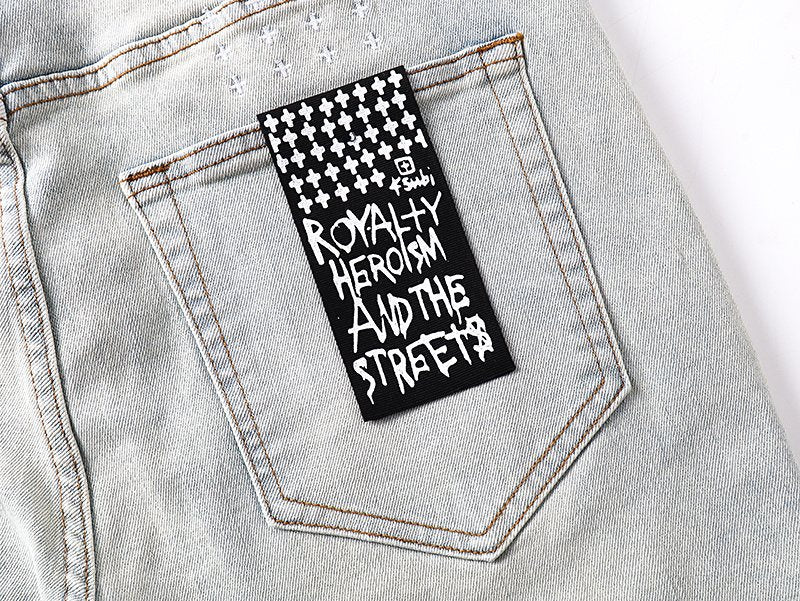 Ksubi Royalty Heroism Light Blue Slim Tapered Jeans — detail
