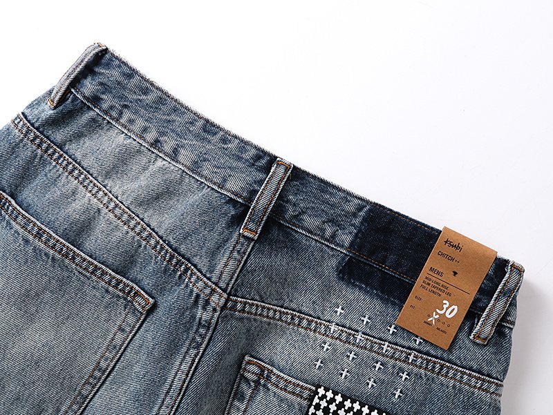Ksubi Light Blue Straight-Leg Jeans — detail