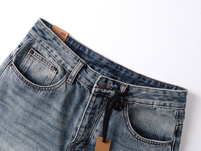 Ksubi Light Blue Straight-Leg Jeans — detail