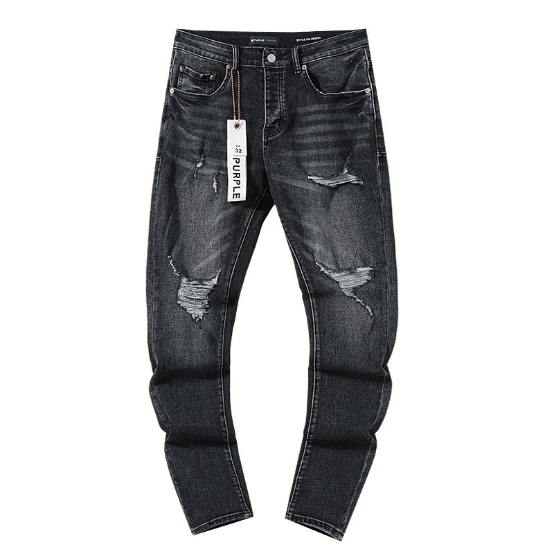 Purple Brand Black Distressed Jeans — hero