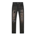 Purple Brand Black Distressed Skinny Jeans — hero