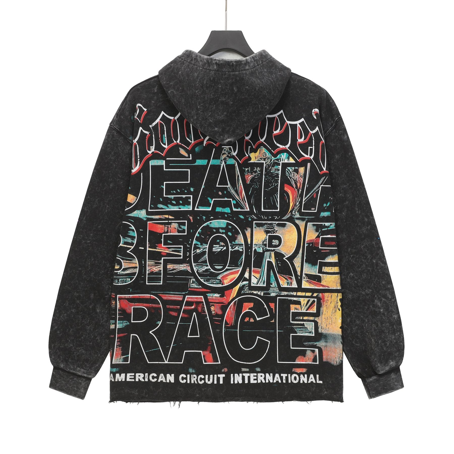 Godspeed Death Before Race Graphic Hoodie — back