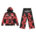 THAT'S A AWFUL LOT OF COUGH SYRUP Star Graphic Zip Hoodie & Pants Matching Set — hero