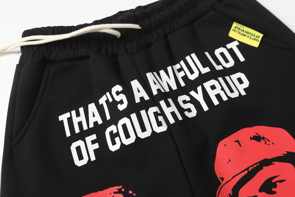 THAT'S A AWFUL LOT OF COUGH SYRUP Star Graphic Zip Hoodie & Pants Matching Set — detail