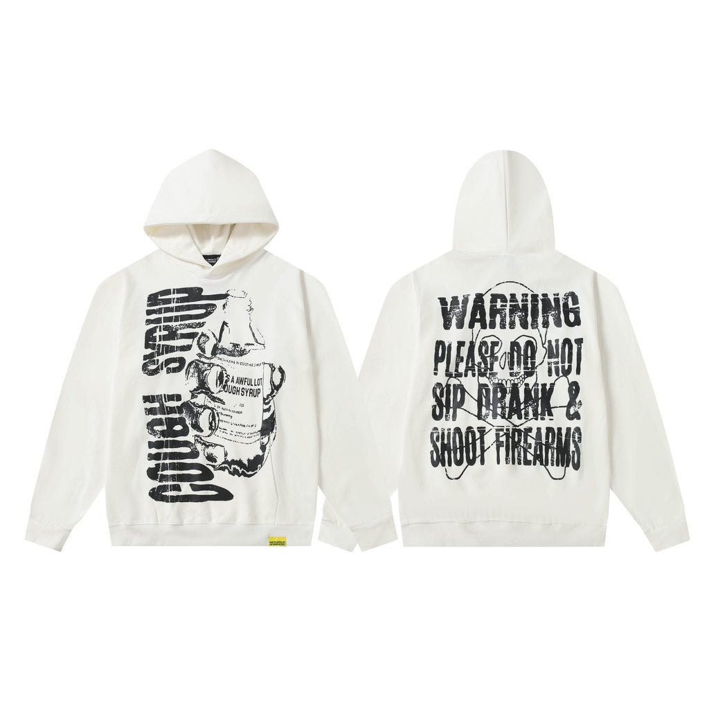 THAT'S A AWFUL LOT OF COUGH SYRUP Warning Graphic Hoodie — hero