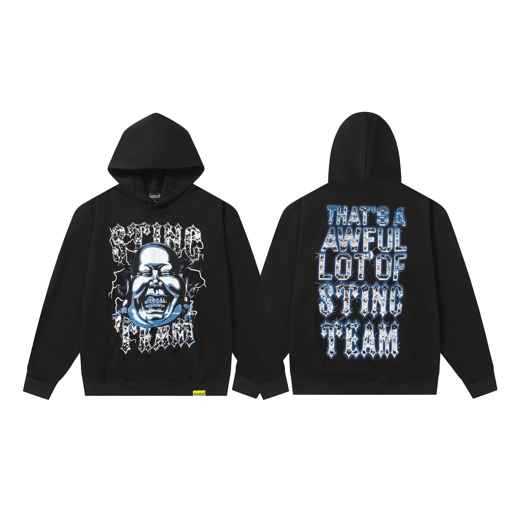 THAT'S A AWFUL LOT OF COUGH SYRUP Star Skull Graphic Hoodie — front