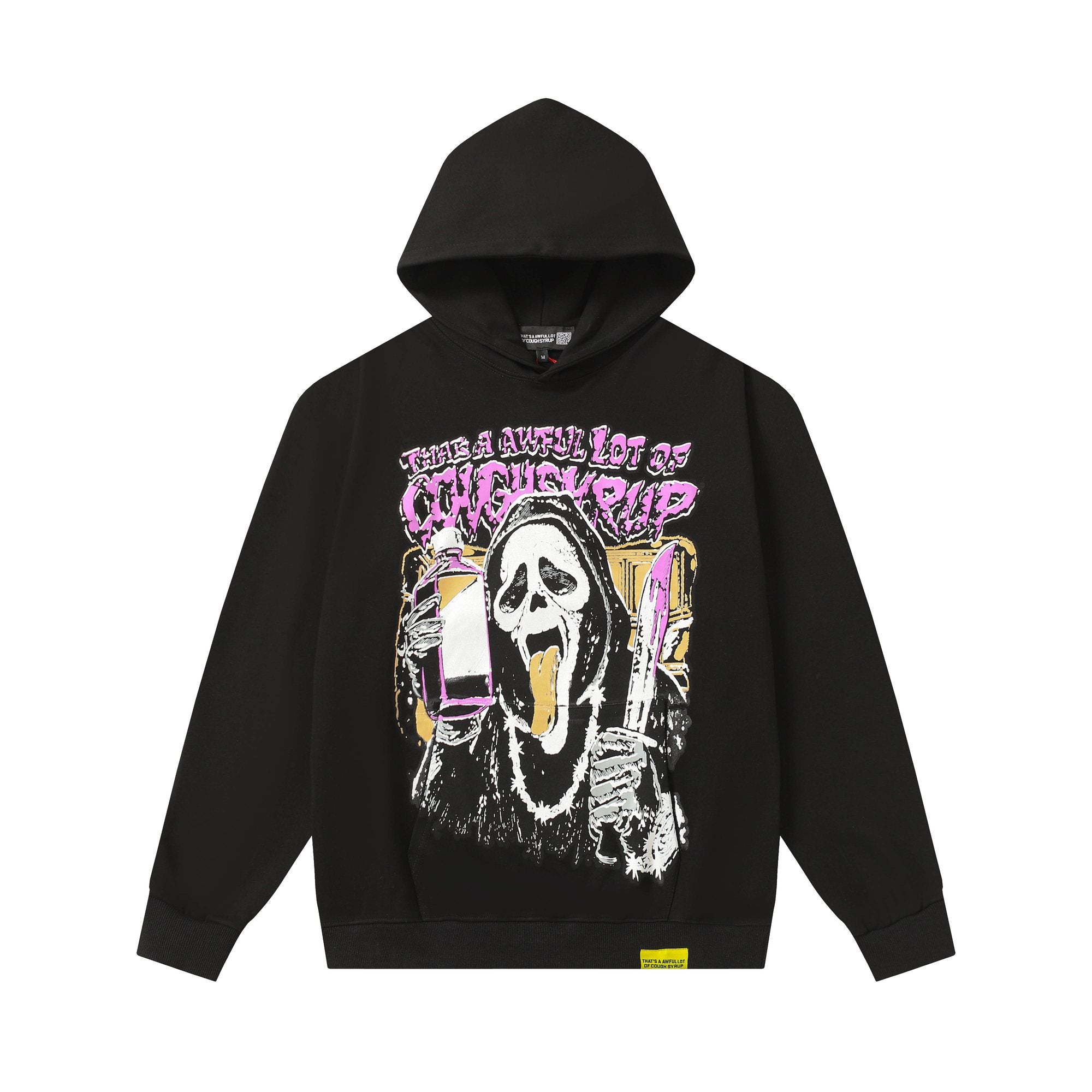 THAT'S A AWFUL LOT OF COUGH SYRUP Angel Tears Graphic Hoodie — hero