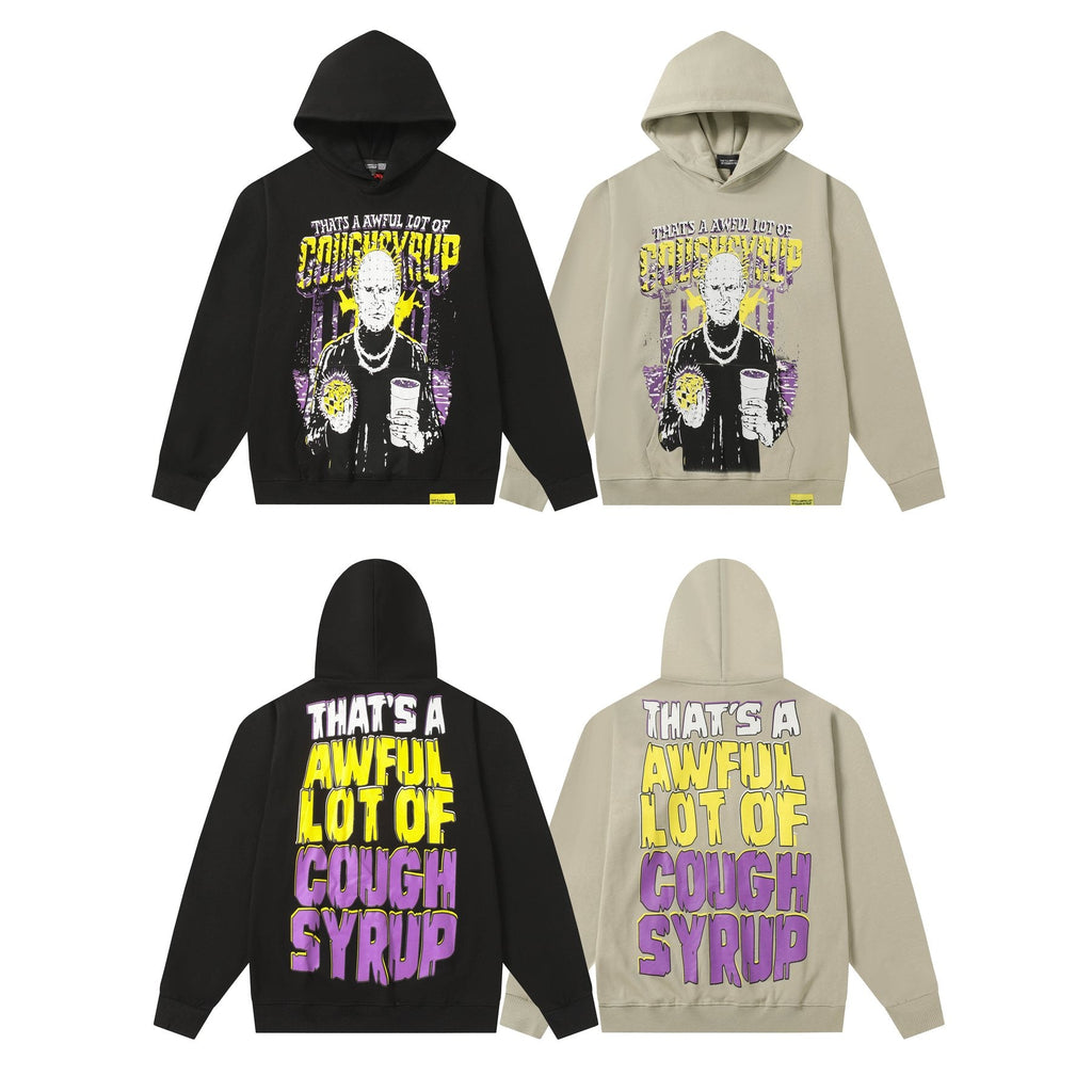 THAT'S A AWFUL LOT OF COUGH SYRUP Star Graphic Hoodie — comparison