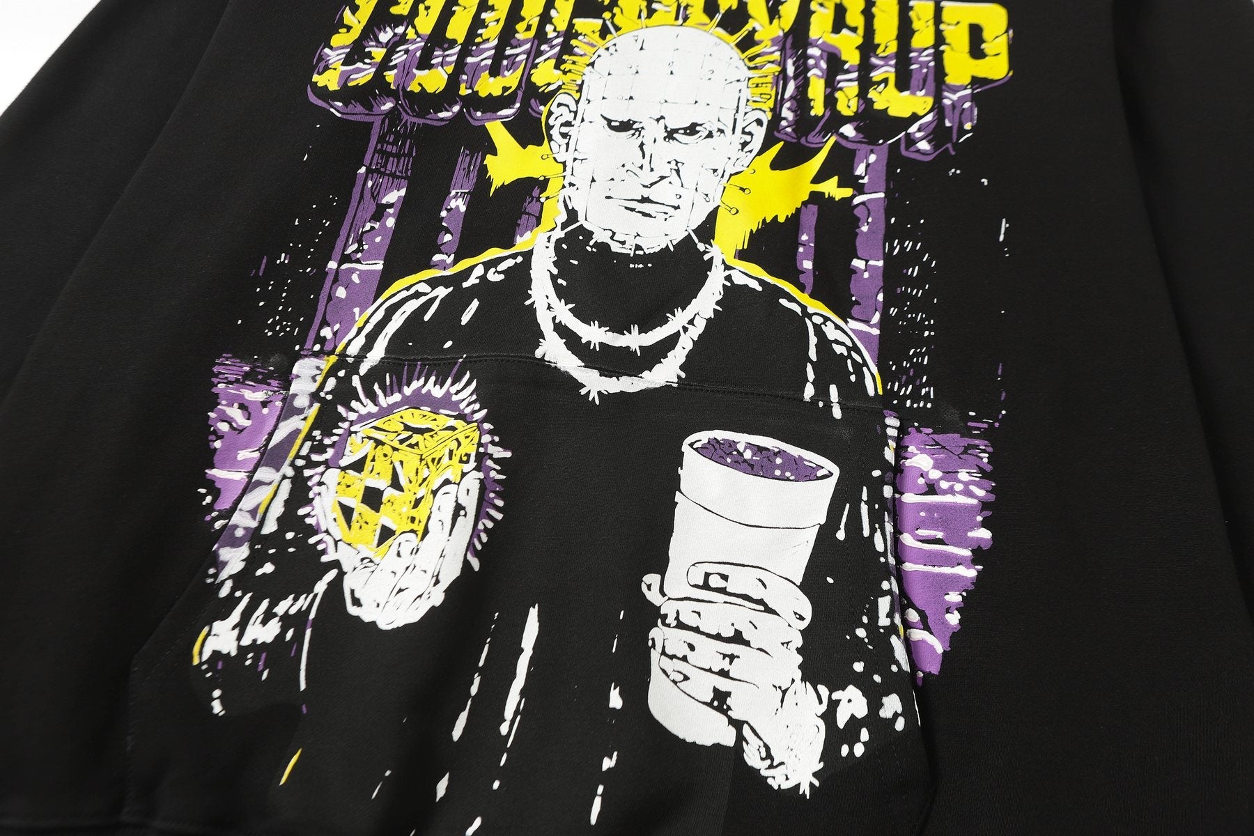 THAT'S A AWFUL LOT OF COUGH SYRUP Star Graphic Hoodie — detail