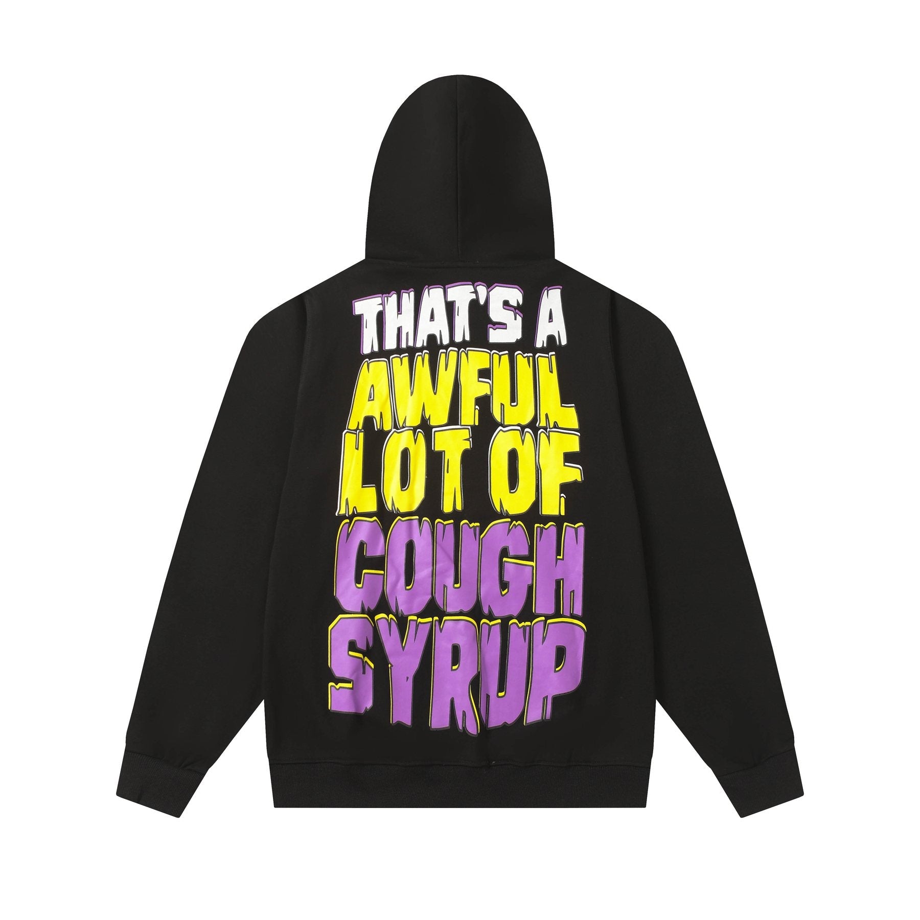THAT'S A AWFUL LOT OF COUGH SYRUP Star Graphic Hoodie — back