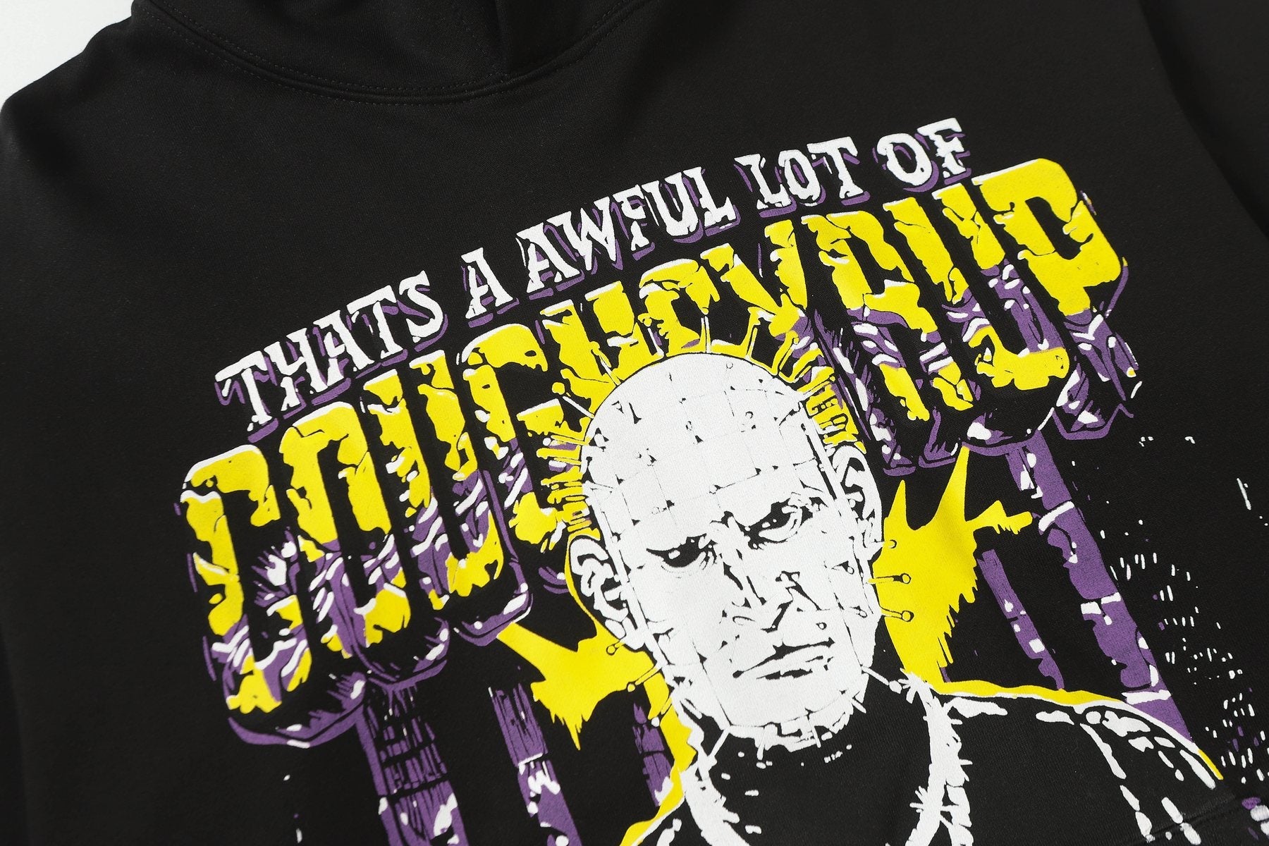 THAT'S A AWFUL LOT OF COUGH SYRUP Star Graphic Hoodie — detail