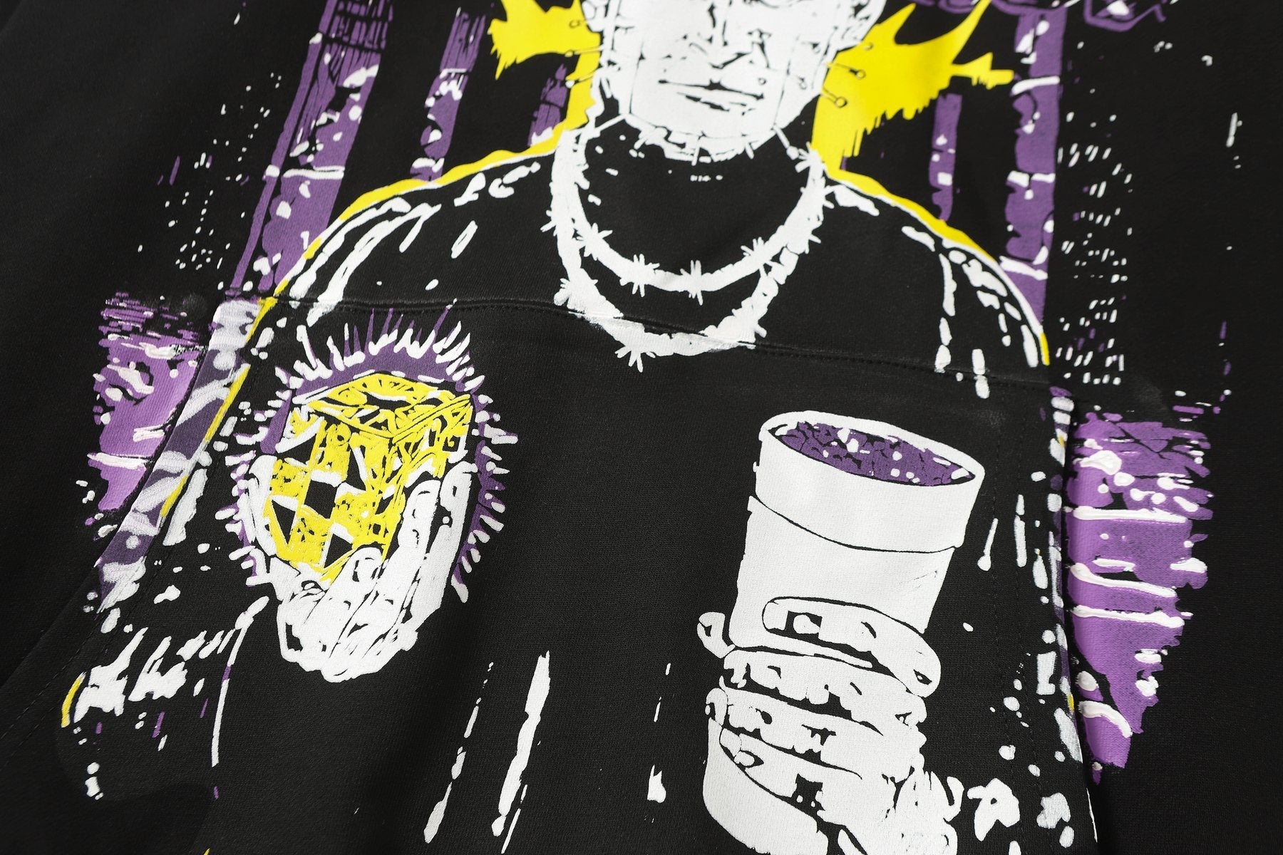 THAT'S A AWFUL LOT OF COUGH SYRUP Star Graphic Hoodie — detail