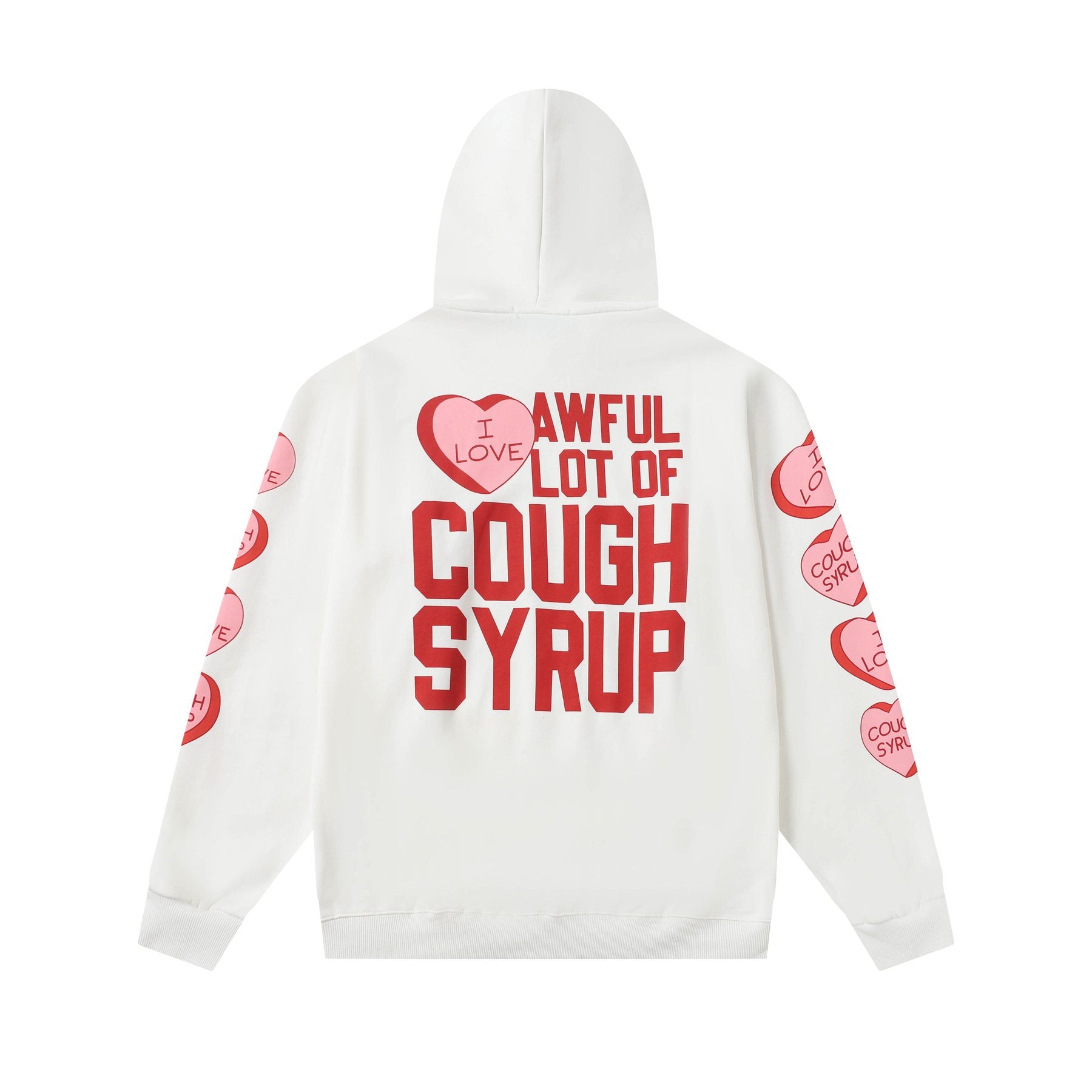 THAT'S A AWFUL LOT OF COUGH SYRUP Angel Tears Graphic Hoodie — back