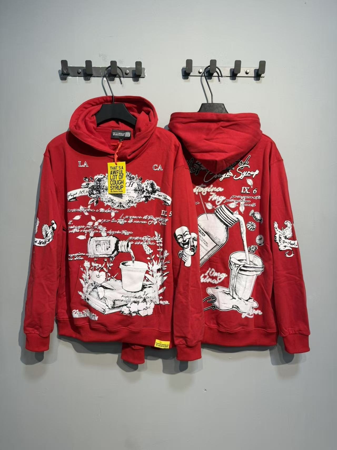 THAT'S A AWFUL LOT OF COUGH SYRUP Rising Star Graphic Hoodie — context