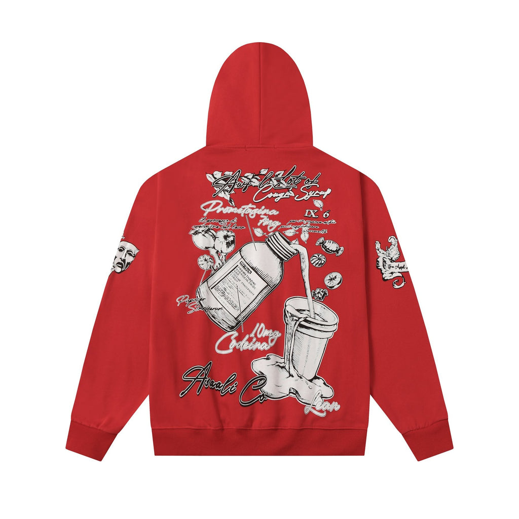 THAT'S A AWFUL LOT OF COUGH SYRUP Rising Star Graphic Hoodie — back