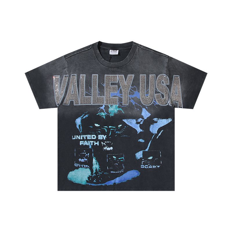 VALE USA United by Faith Rhinestone Graphic T-Shirt — hero