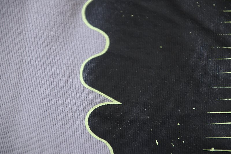Hellstar Washed Gray Graphic Hoodie — detail