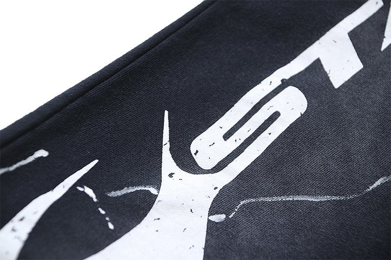 Hellstar Washed Star Graphic Sweatpants — fabric_closeup