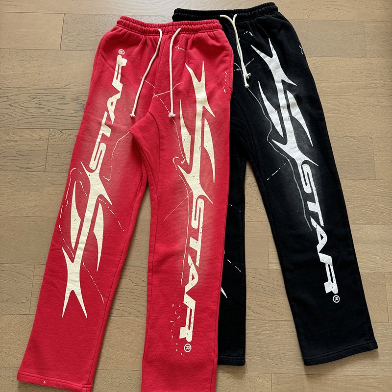 Hellstar Washed Star Graphic Sweatpants — context