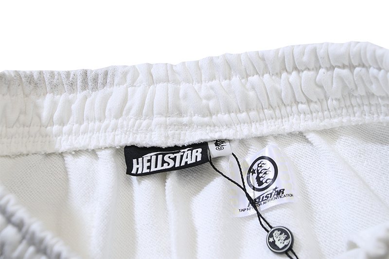 Hellstar Records Graphic Washed White Pants — neck_label