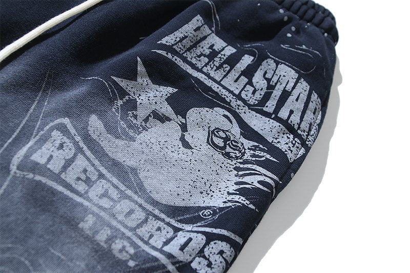 Hellstar Records Rhinestone Flared Sweatpants — detail