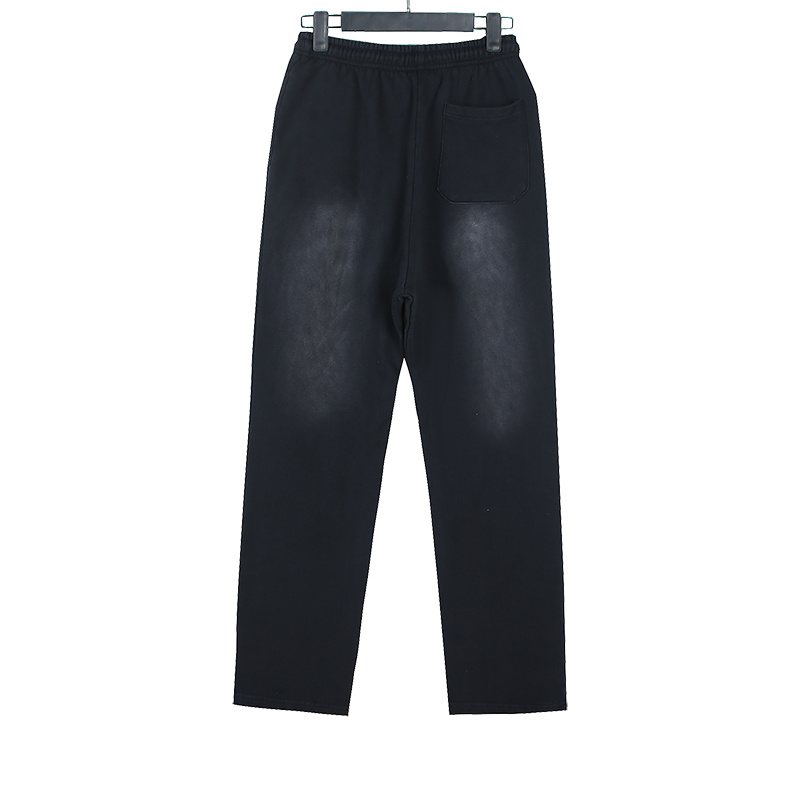 Hellstar Washed Black Front Graphic Sweatpants — back
