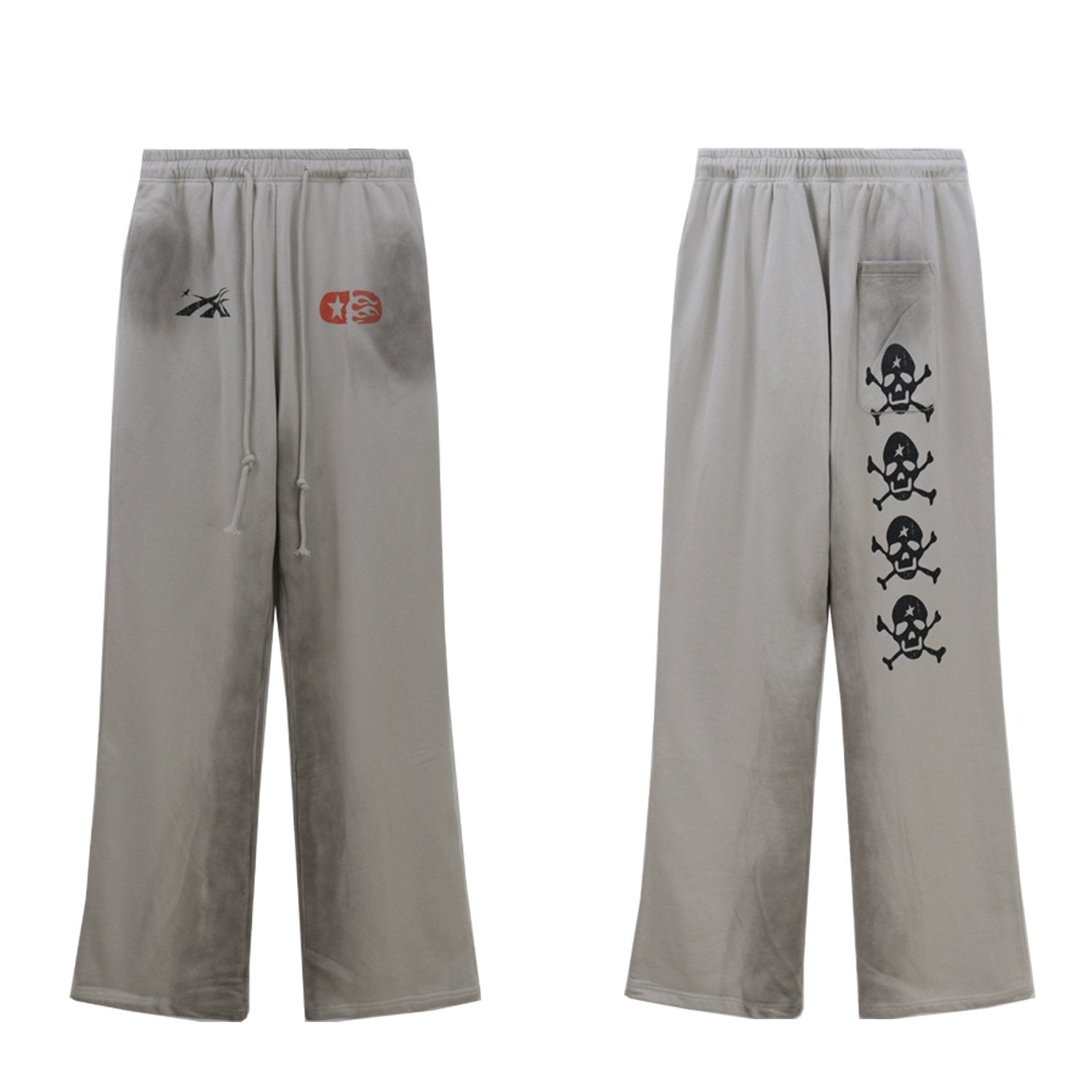 Hellstar Skull Graphic Hoodie & Sweatpants Set — front